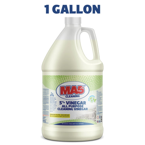 MA5X VINEGAR 5% All Purpose Cleaning Vinegar – Eco-Friendly, Non-Toxic Multi-Surface Cleaner, Pack of 1 Gallon