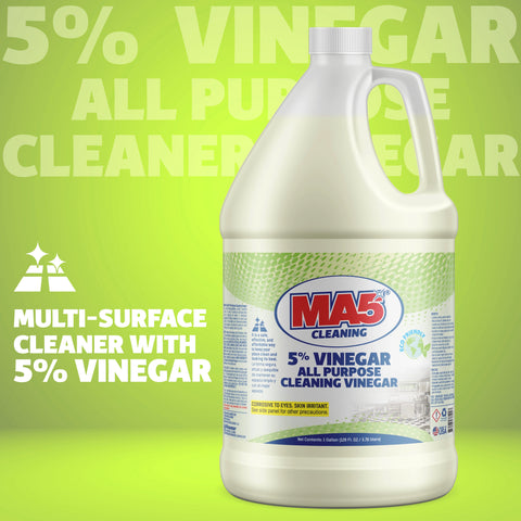 MA5X VINEGAR 5% All Purpose Cleaner (4 Gallons) – Commercial-Grade, Eco-Friendly Vinegar Solution