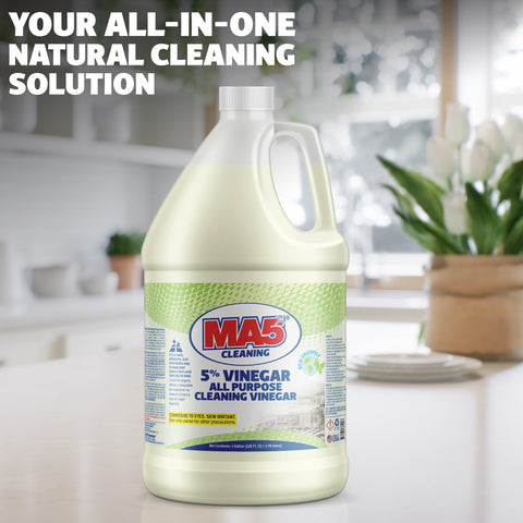 MA5X VINEGAR 5% All Purpose Cleaner (4 Gallons) – Commercial-Grade, Eco-Friendly Vinegar Solution