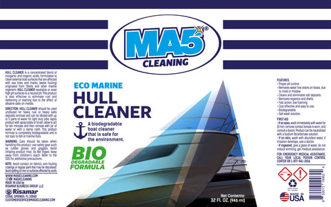 Boat Hull Cleaner - Stain and Rust Remover for Marine Surfaces