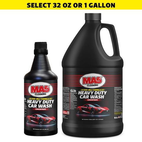 MA5X Premium Concentrated Car Wash Soap: Heavy-Duty High Foam Streak-Free Shine