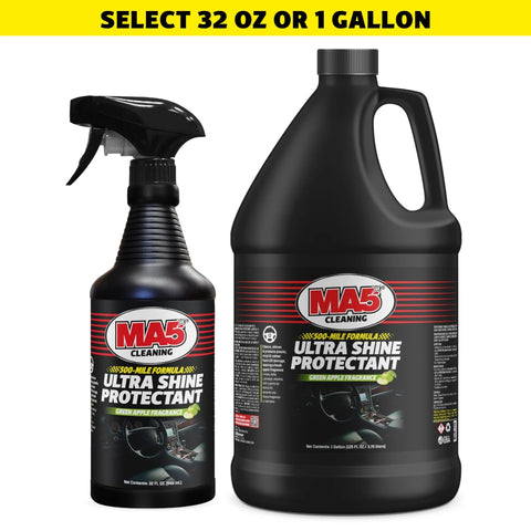 MA5X Ultra Shine UV Protectant: Non-Greasy Car Interior Dressing with Green Apple Scent