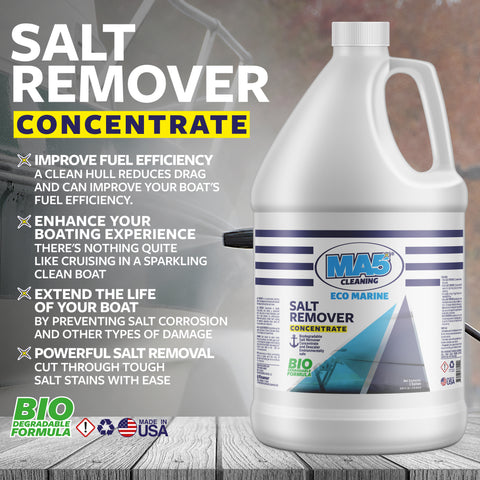 MA5X Salt Remover | Salt Cleaning Solution | Biodegradable and Concentrated | 1 Gallon