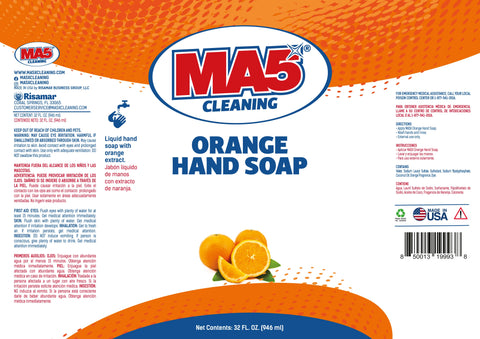 Orange Liquid Hand Soap Refill | Hand Cleaner with Orange Extract | 32oz Bottle | Pack of 1