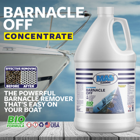 Barnacle Off | Remover and Cleaner for Boats | Biodegradable and Concentrated Formula | Gallon | Pack of 1