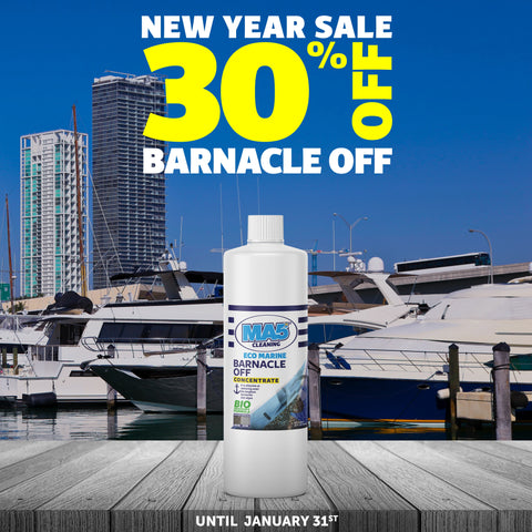 Barnacle Off | Remover and Cleaner for Boats | Biodegradable and Concentrated Formula | 32oz Bottle | Pack of 1