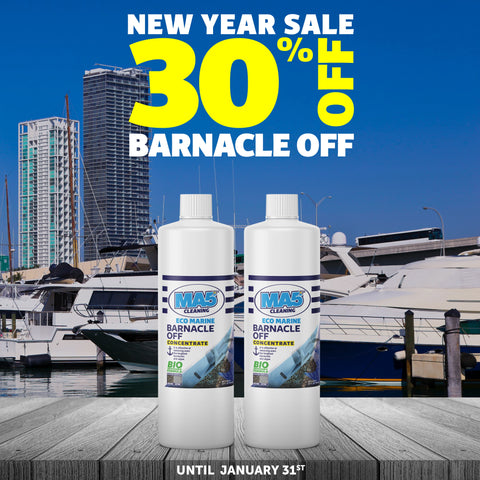 Barnacle Off | Remover and Cleaner for Boats | Biodegradable and Concentrated Formula | 32oz Bottle | Pack of 2