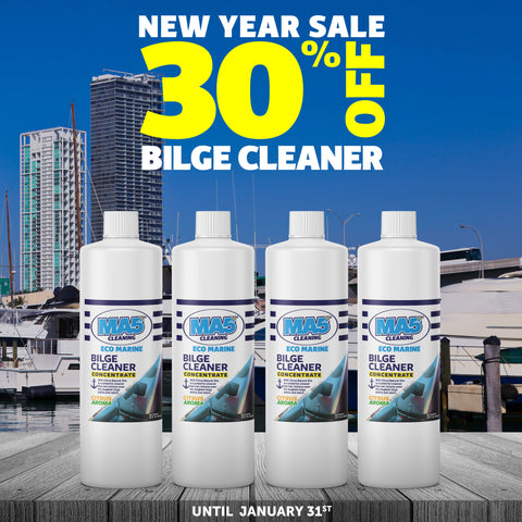 Boat Bilge Cleaner |  Fresh Citrus Aroma Clean Scent | 32oz Bottle | Pack of 4