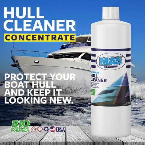 Boat Hull Cleaner | Stain and Rust Remover & Prevention | Biodegradable and Concentrated | 32oz Bottle | Pack of 1