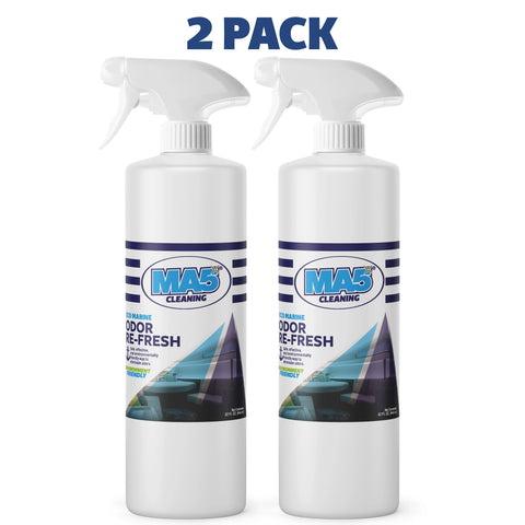 Odor Re-fresh | Odor Eliminator for Boats | Environment Friendly | Concentrate | 32oz Spray Bottle | Pack of 2