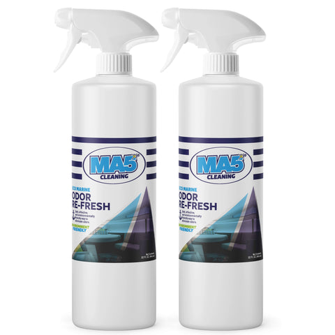 Odor Re-fresh | Odor Eliminator for Boats | Environment Friendly | Concentrate | 32oz Spray Bottle | Pack of 2
