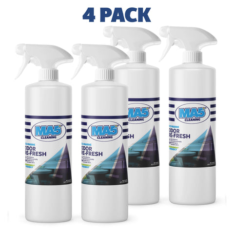 Odor Re-fresh | Odor Eliminator for Boats | Environment Friendly | Concentrate | 32oz Spray Bottle | Pack of 4