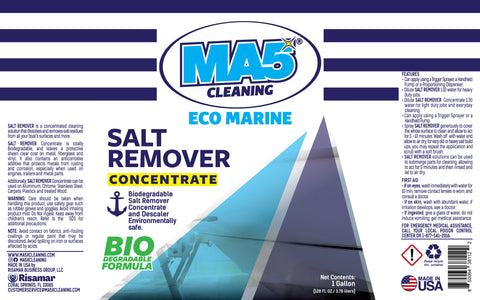 MA5X Salt Remover | Salt Cleaning Solution | Biodegradable and Concentrated | 1 Gallon