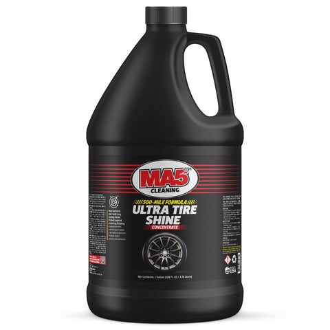 MA5X Ultra Tire Shine - Wet-Look Tire Spray & Protectant - Concentrated, Long-Lasting No-Sling Formula (Pack of 1, Gallon)