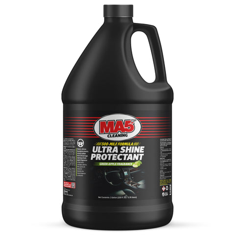 MA5X Ultra Shine Protectant - UV Resistant - Car Interior Protectant - Multi-Surface Cleaner with Green Apple Scent (Pack of 1, Gallon)