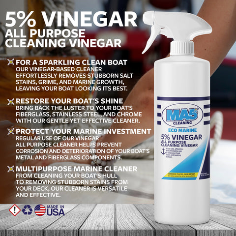 MA5X 5% Vinegar All-Purpose Cleaning Vinegar | 32oz Spray Bottle | Pack of 1