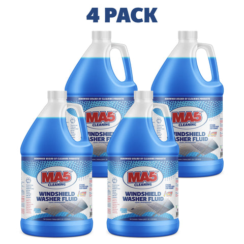 Windshield Washer Fluid Blue | 1 Gallon | Pack of 4