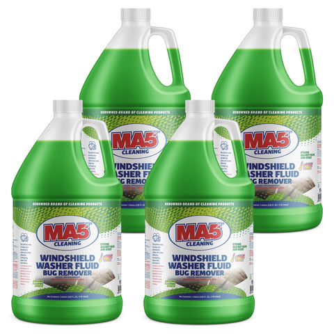 MA5x BUG REMOVER WindShield Washer Fluid | 1 Gallon | Pack of 4